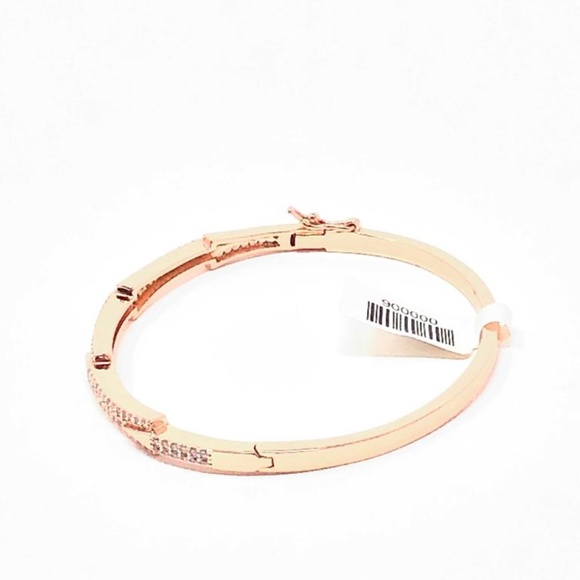 18K Gold OverLay 925KSterling SilverWithCZBracelet - Picture 2 of 6